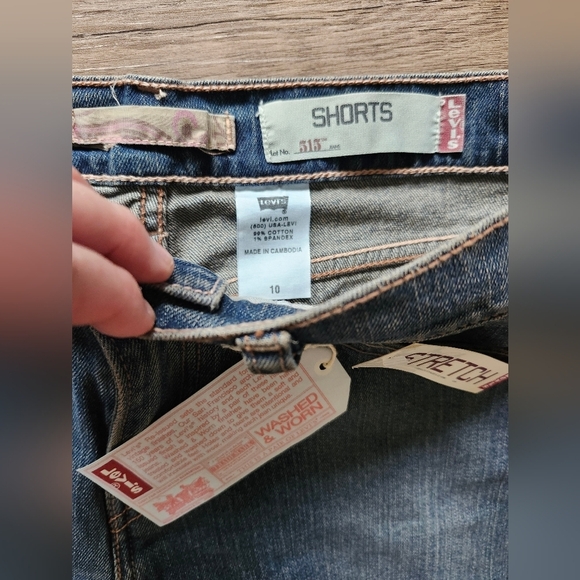 NWT Levi's Reissued 515 Y2k Denim Shorts - Picture 5 of 5